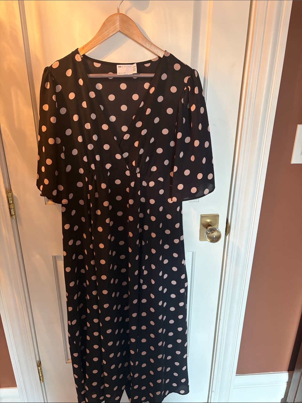 ASOS maternity polkadot dress